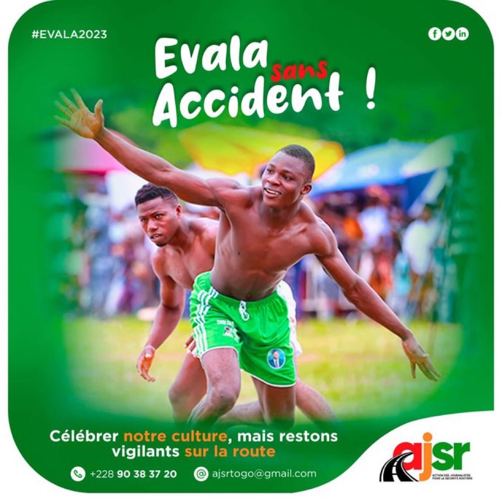 RV33400's tweet image. #securiteroutiere  #saferoad
#Evala2023. Rendons belle la fête en observant les règles de sécurité sur la route. Pas de conduite en cas d’ivresse. 
@MTRAF_TG @SecuriteTg @PoliceTg @AffohAtcha @YarkDamehame @GouvTg