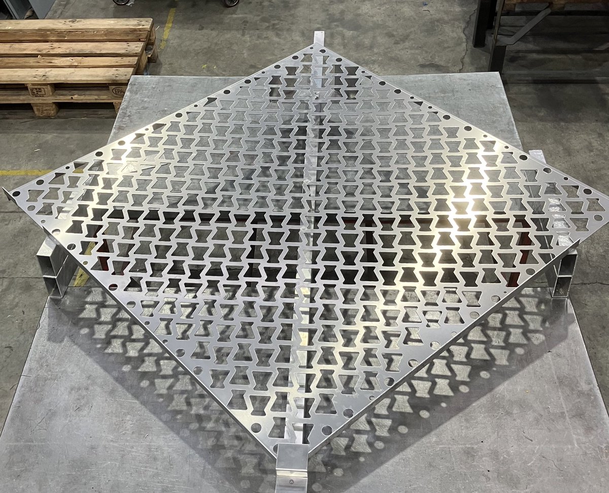 Testing rain-screen panels in the workshop. All part of the design &amp; manufacture process for some products.