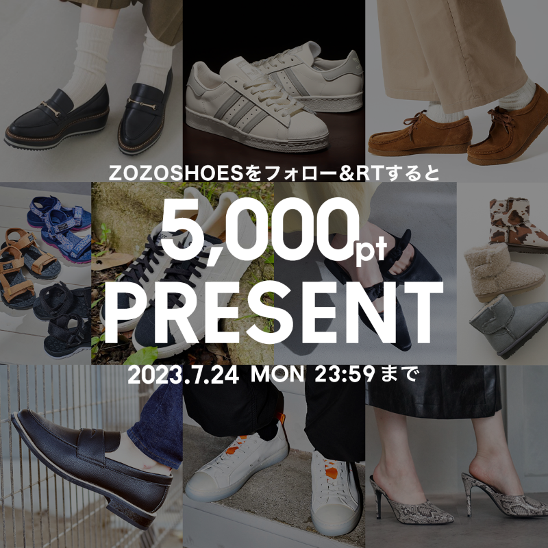 ZOZOSHOES2020's tweet photo. ／
シューズがおトクな6日間を記念して🎉
ポイントプレゼントキャンペーン実施中🎁
＼

抽選で20名様にシューズショップで使える5000ポイントをプレゼント✨

応募方法は、@ZOZOSHOES2020 をフォロー＆この投稿をRTするだけ！

7/24 23:59までなので、奮ってご応募を～～🙌👟

https://t.co/B6PbhU39pn