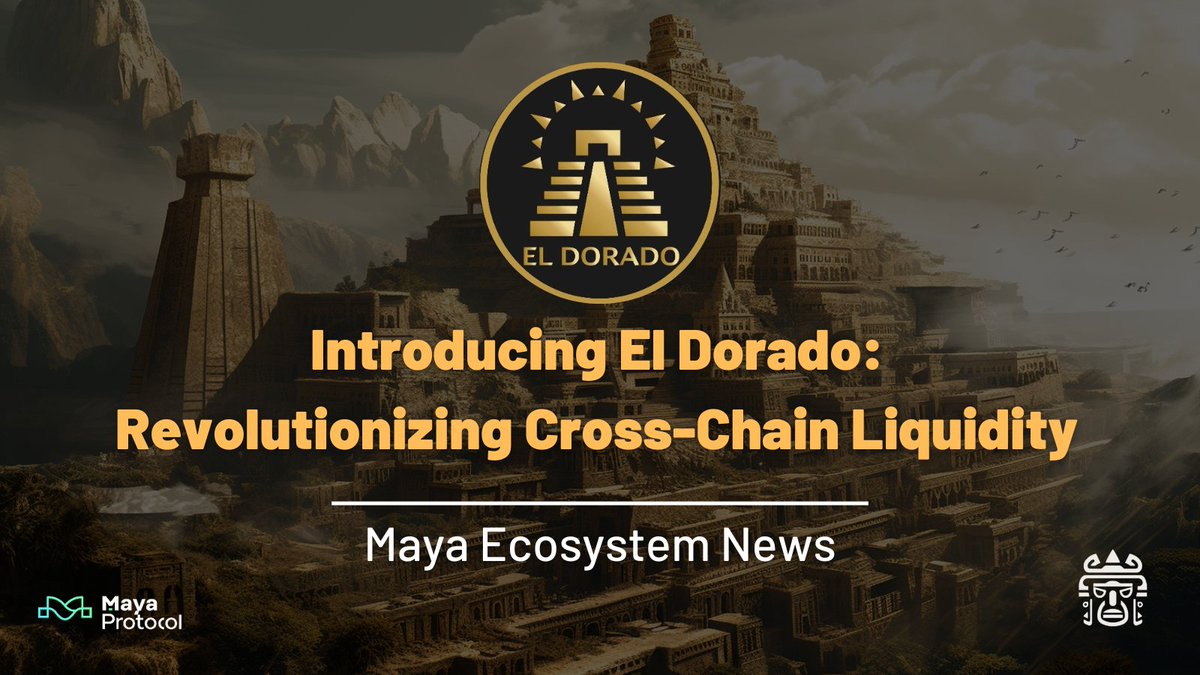 MayaTribeNFT's tweet photo. Explore the future of decentralization with @ElDoradoMRKT, the central development hub for @Maya_Protocol and the upcoming Aztec Chain. 

Discover how it's revolutionizing the DeFi world with cross-chain liquidity and more!
https://t.co/CbN5LLBNT4 https://t.co/IM3WXYV9gI