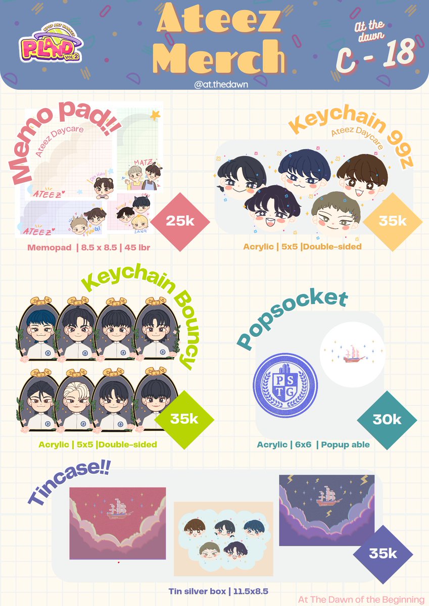 haeyanaza's tweet image. 🌺Post P-Land Pre Order🌺

Haloo semuanyaa, aku buka post preorder buat barang-barang yang aku jual di event P-Land Art Market kemaren ^^
Kalau berminat bisa langsung isi form dibawah ini yaa, terima kasih &amp;lt;3
forms.gle/tRoSXfbdGY8FRt…

PO Period : 12 Juli - 20 Juli 2023
#PLANDVol2
