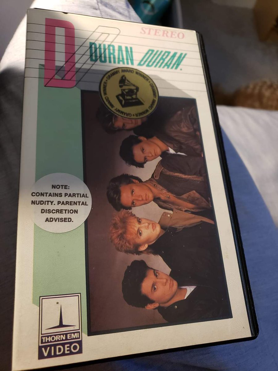 durandurantulsa's tweet photo. Now showing on my 80's Fest Movie 🎥 marathon...@duranduran (1983) on glorious vintage VHS 📼! #music #musicvideo #duranduran #videolp #simonlebon #nickrhodes #rogertaylor #johntaylor #rogertaylorduranduran #andytaylor #vintage #vhs #80s #80sfest #durandurantulsas5thannual80sfest https://t.co/Vja7RMtgyX