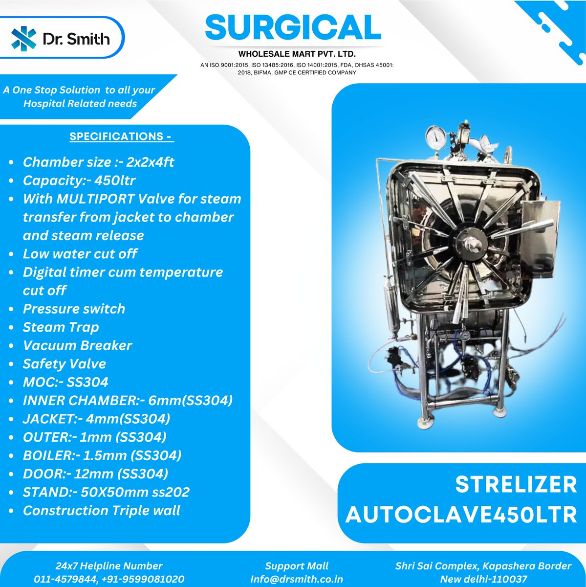 drsmithsurgical's tweet image. STRELIZER AUTOCLAVE450LTR.
#strelizerautoclave450ltr #xraymachine #hospitallife #hospitalityindustry #hospitals #hospitalitymanagement #hospitalityfurniture #hospitalityart #hospitalveterinario24h #hospitalitymarketing #hospitalbed #drsmith #surgicalwholesalemart
