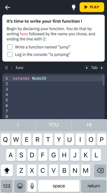 For the new app to learn to code with Godot, we are working on the much requested mobile support. 

We want a solution for the hundreds of millions of people worldwide who only have access to mobile.

The existing offer for them is so-so... Thead.