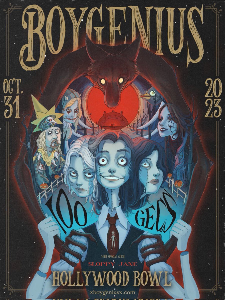 LaLaChuu's tweet photo. My poster illustration for the incredible boygenius https://t.co/uJnqF1NoOC