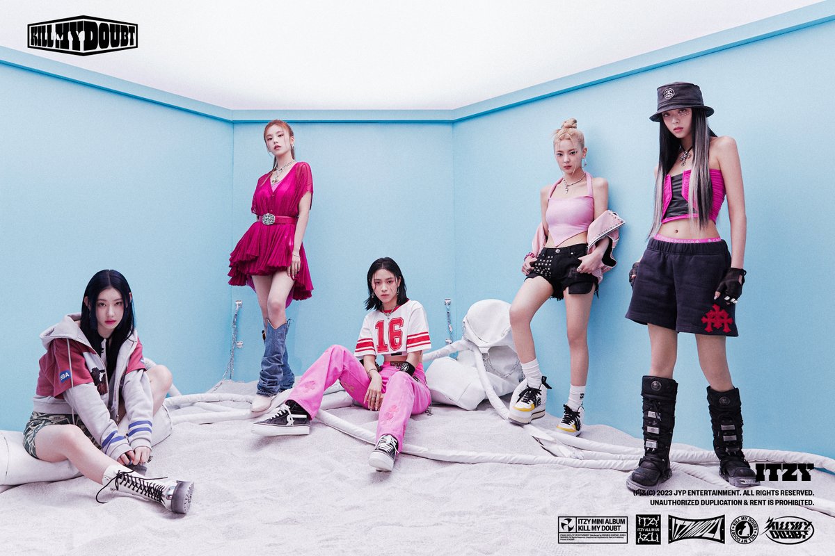ITZYofficial's tweet photo. ITZY, 새 앨범 'KILL MY DOUBT' 콘셉트 클립 &amp; 포토 추가 공개!
핑크 포인트의 힙한 스트리트 무드 컴백 비주얼! 
https://t.co/Yogsmu8eB6

#ITZY #MIDZY @ITZYofficial
#ITZYComeback
#ITZY_KILLMYDOUBT
#ITZY_CAKE https://t.co/YExO9RlgbI