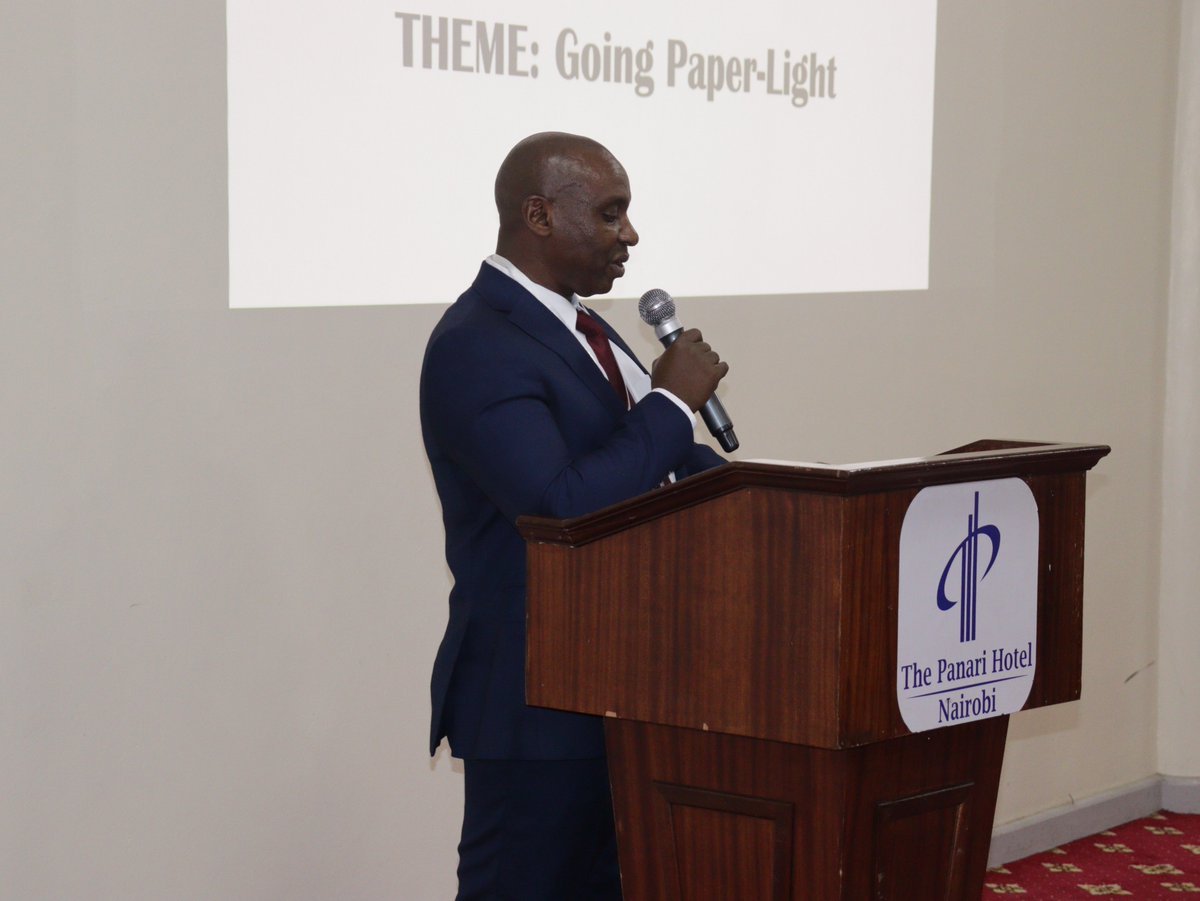 PASInformation's tweet photo. Dr Wamae urged the delegates at the #archivesandrecordsindigitalspace conference to stay abreast of #technology changes and never forget the principles of #records management to remain relevant in their field.
#erecords #metadata #archives #digitization https://t.co/KruNscxshv