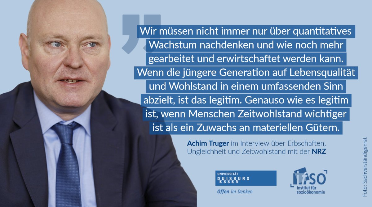 Institut für Sozioökonomie @ifso.bsky.social (@ifso_due) on Twitter photo "Erben: Warum in Deutschland ein neuer Geldadel entsteht". <a href="/AchimTruger/">Achim Truger</a> im @NRZMeinung-Interview über Erbschaften, Ungleichheit und Zeitwohlstand nrz.de/region/niederr… "Erben: Warum in Deutschland ein neuer Geldadel entsteht". <a href="/AchimTruger/">Achim Truger</a> im @NRZMeinung-Interview über Erbschaften, Ungleichheit und Zeitwohlstand nrz.de/region/niederr…