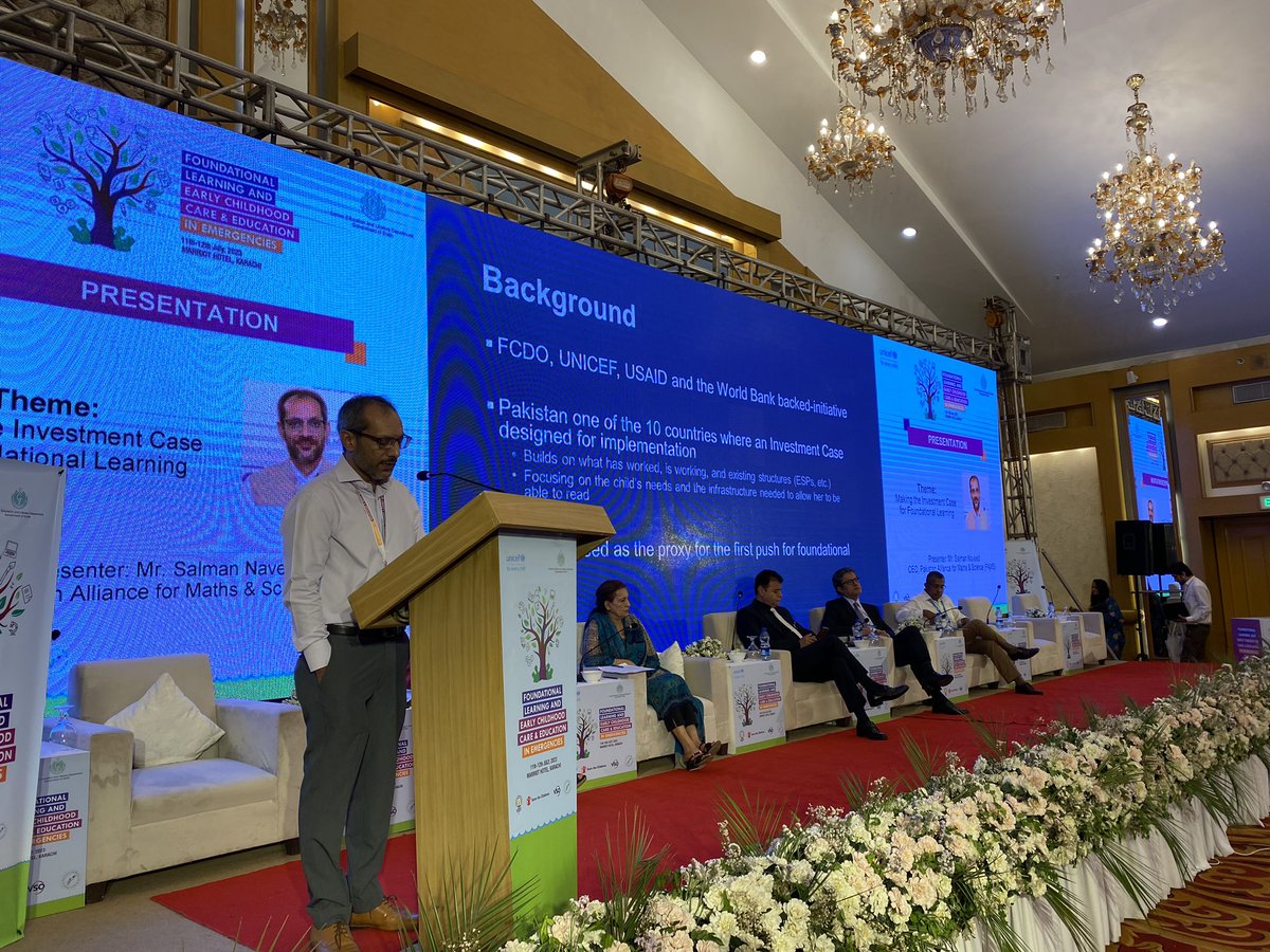 itacecorg's tweet image. CEO @MathsSciencePK Mr. Salman Naveed is presenting on the theme: Making the investment case for #FoundationalLearning 
- School Financing
- Empowered Head Teachers
- Teachers incentive structure and capacity!

#learninginemergencies