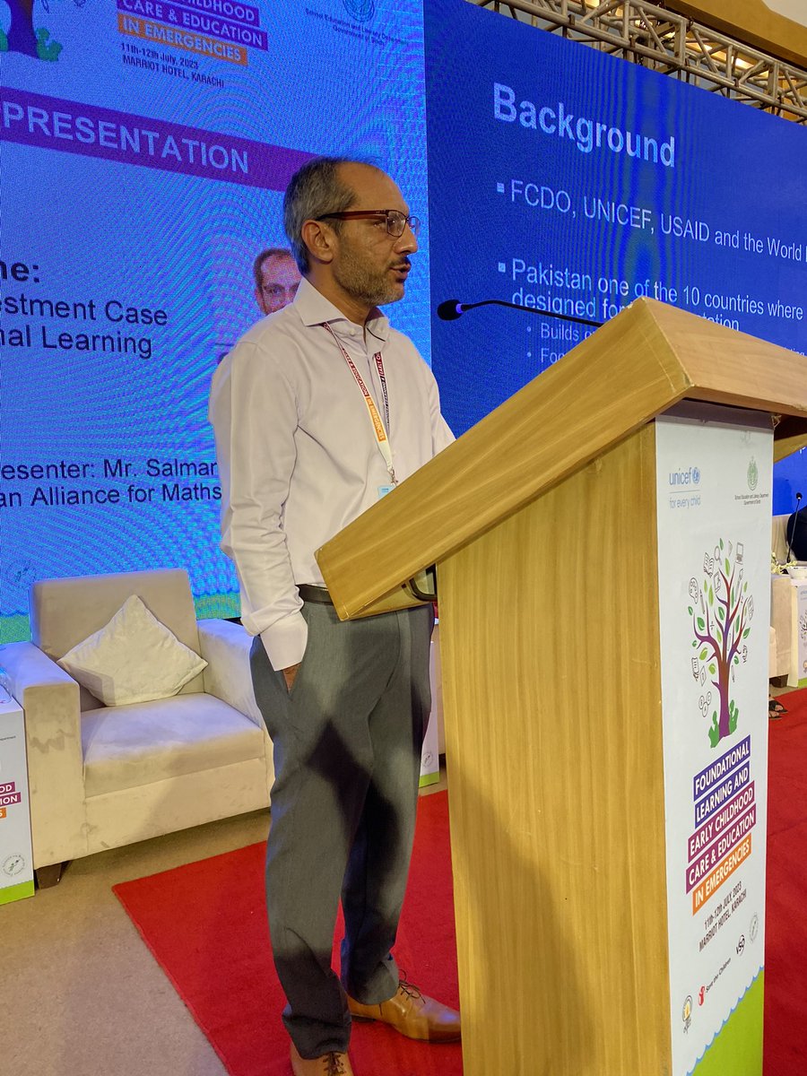 itacecorg's tweet image. CEO @MathsSciencePK Mr. Salman Naveed is presenting on the theme: Making the investment case for #FoundationalLearning 
- School Financing
- Empowered Head Teachers
- Teachers incentive structure and capacity!

#learninginemergencies