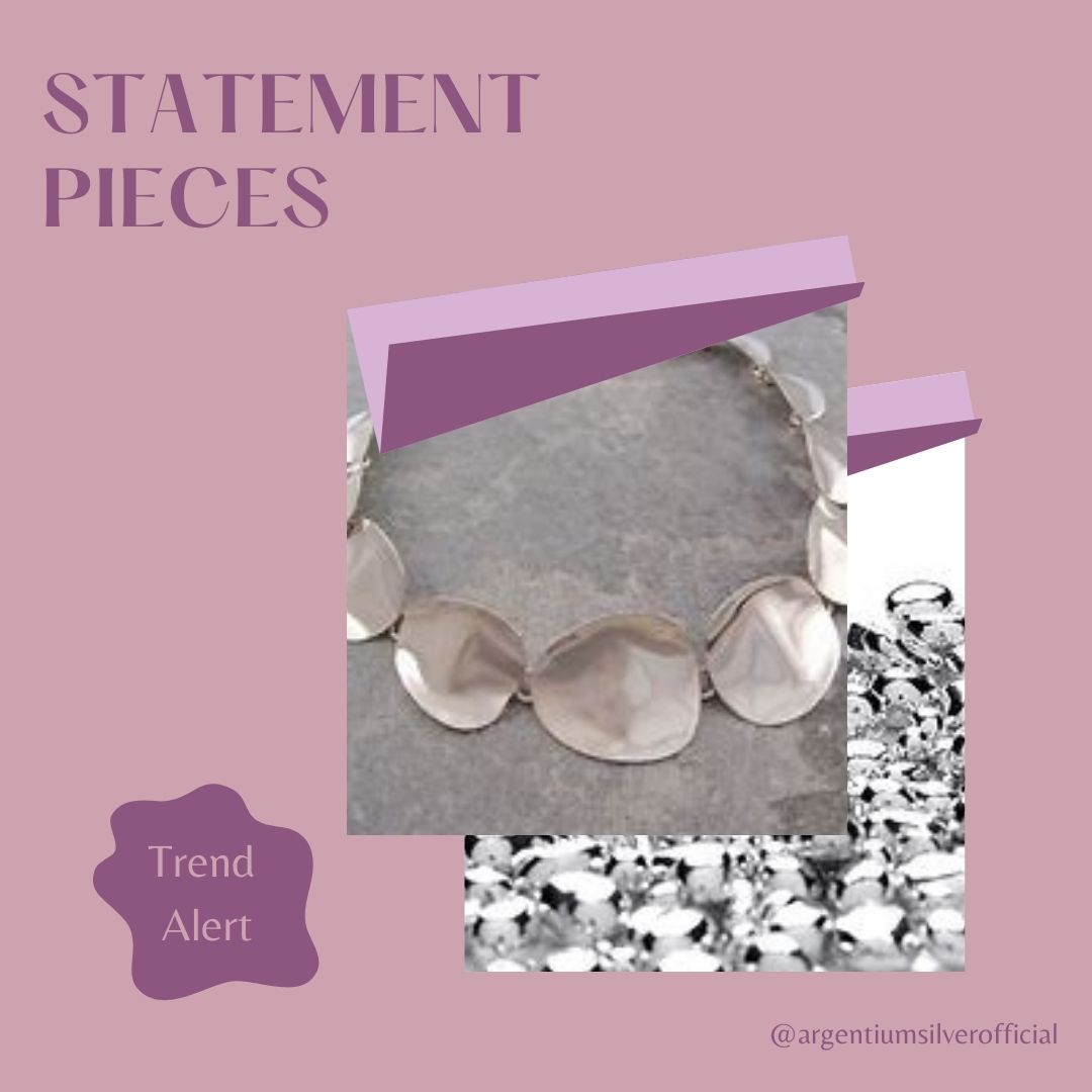 ArgentiumSilver's tweet photo. Bold, oversized pieces of jewellery continue to be a trend. These pieces make a statement and add interest and character to any outfit. Mixed metal pieces are particularly popular among this trend. #jewellerytrends #boldjewelleryb #discoverargentium https://t.co/z9rRduEFYX