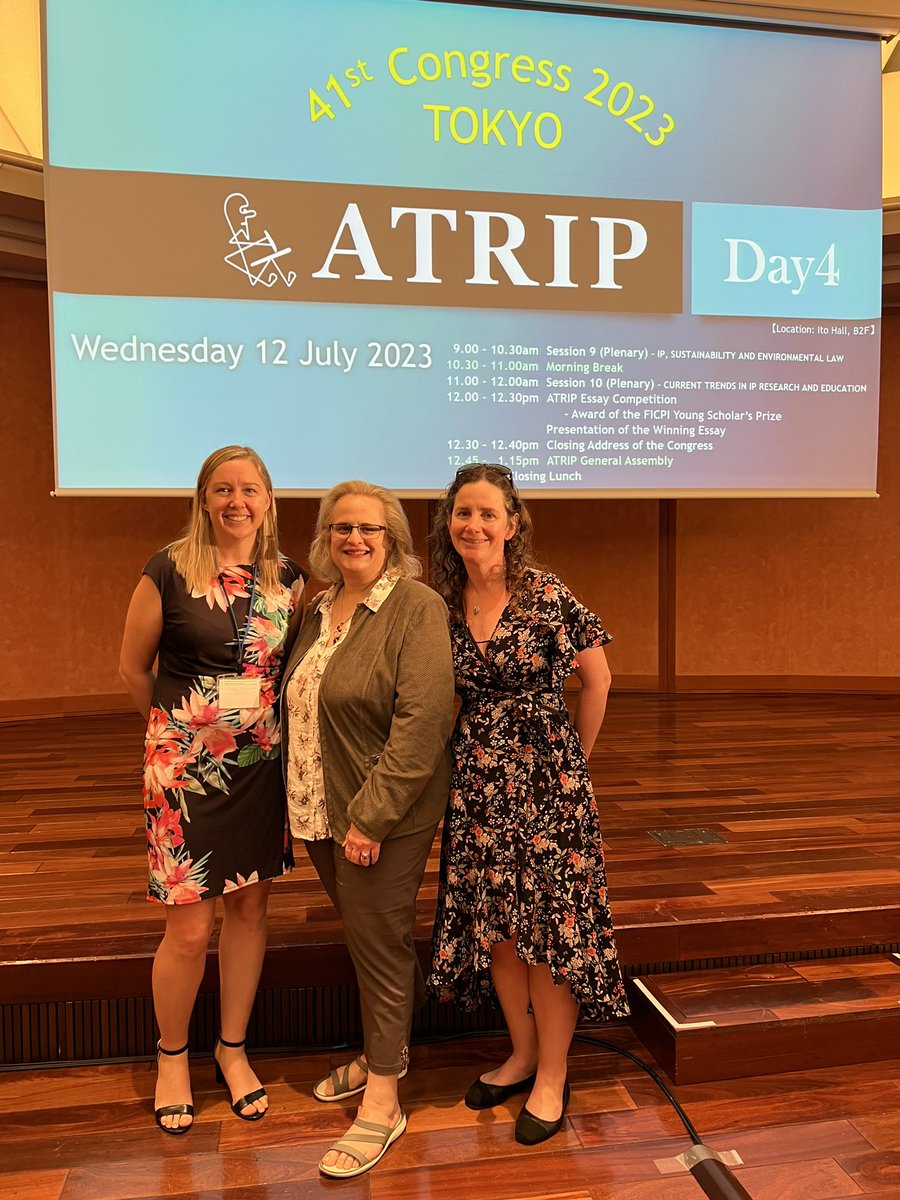 Evana Wright (@evana_wright) on Twitter photo The <a href="/ATRIP_INT/">ATRIP</a> Congress is now over for another year. It has been a pleasure to attend with my <a href="/UTSLaw/">UTS Faculty of Law</a> colleagues <a href="/GenMWilkinson/">Genevieve Wilkinson</a> and Prof Natalie Stoianoff. A big thanks to our hosts at the University of Tokyo. I’m already looking forward to next year. The <a href="/ATRIP_INT/">ATRIP</a> Congress is now over for another year. It has been a pleasure to attend with my <a href="/UTSLaw/">UTS Faculty of Law</a> colleagues <a href="/GenMWilkinson/">Genevieve Wilkinson</a> and Prof Natalie Stoianoff. A big thanks to our hosts at the University of Tokyo. I’m already looking forward to next year.