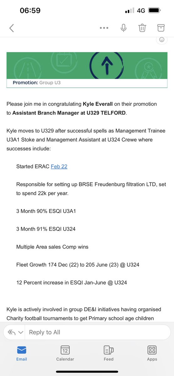 Thankyou to everyone that’s helped me progress to ASM, looking forward to new challenges at U329!