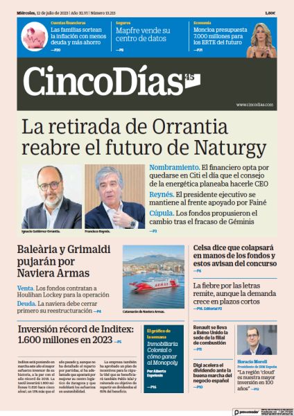Servimedia's tweet photo. 👥 El #Gobierno 'cuela' en la Administración a miles de interinos antes del #23J
💶 Inversión récord de #Inditex: 1.600 millones en 2023
🔜La retirada de #Orrantia reabre el futuro de #Naturgy
🗞️Temas económicos de hoy https://t.co/AXwqun0q5k