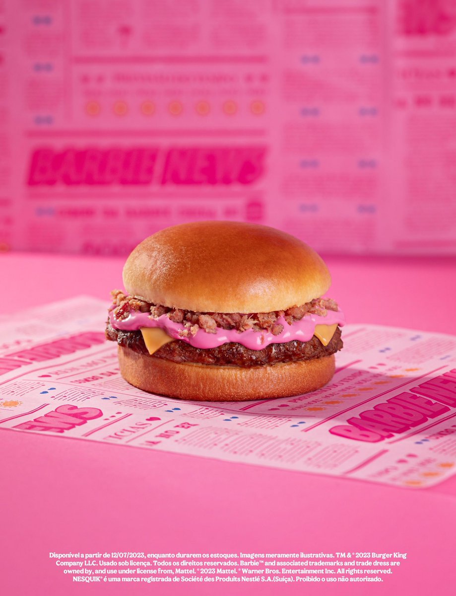 barbie_context's tweet photo. Burger King Brasil sacó un combo Barbie https://t.co/nldES8YreL