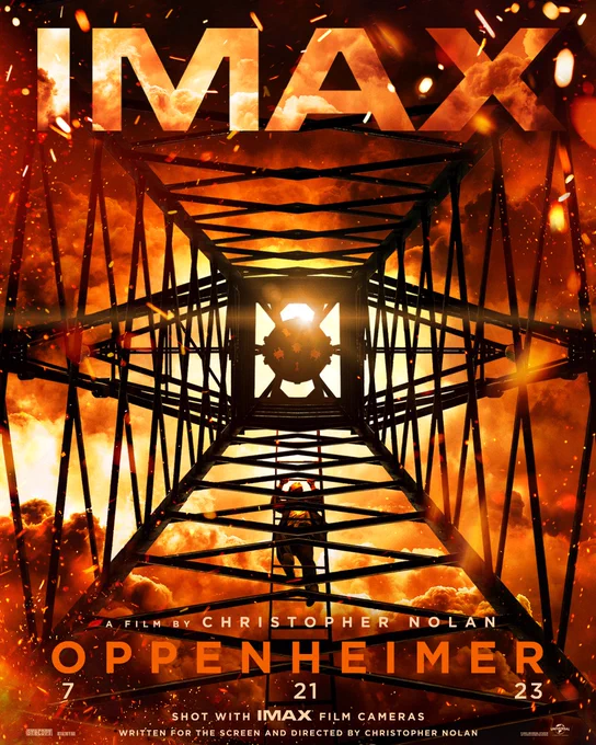 『オッペンハイマー』IMAXカメラで撮られてるから、勿論IMAXで観たいけど、明暗のコントラストが強い画も多そうだから、ドルビーシネマでも観たいな。で、日本公開はいつになるのだろうか。 