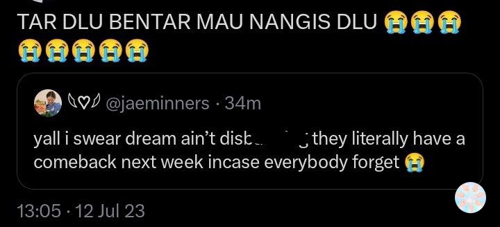 TAPI BENER GASIH? /dreamies 😭😭😭😭 KENAPA YA KITA SEMUA NANGIS 😭😭😭 TAPI GABISA KALO GA NANGIS TAPI TAPI TAPI KAN- 😭😭😭😭