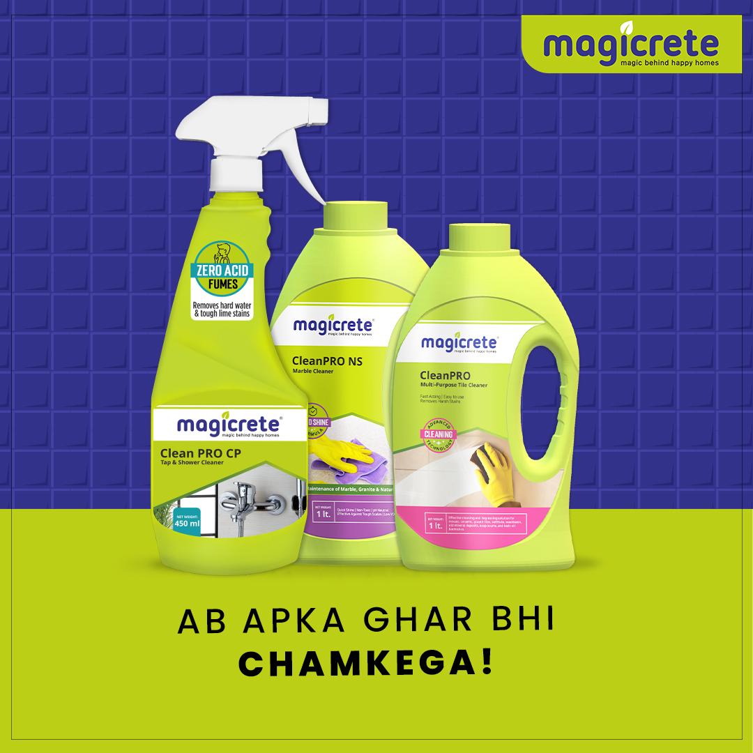 magicrete's tweet image. Experience the magic of the #Magicrete #CleanPRO range, where quality and effectiveness meet convenience and ease. 
Say goodbye to tough stains and hello to sparkling surfaces! 

#CleaningSolution  #TileCleaning  #Cleaning #MarbleCleaner  #TilesOnTuesday #QualityCleaning