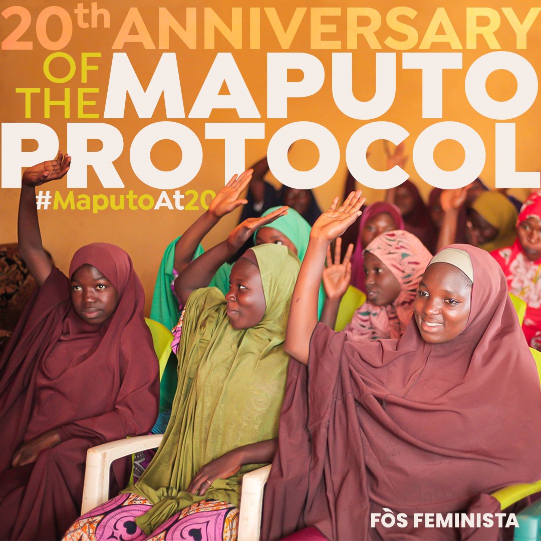 🌍 It is the 20th Anniversary of the Maputo Protocol! 👏. The Protocol to the African Charter to the Human and People’s Rights was adopted in 2003 by the African Union. Here is why it’s so important. #MaputoAt20 🧵👇