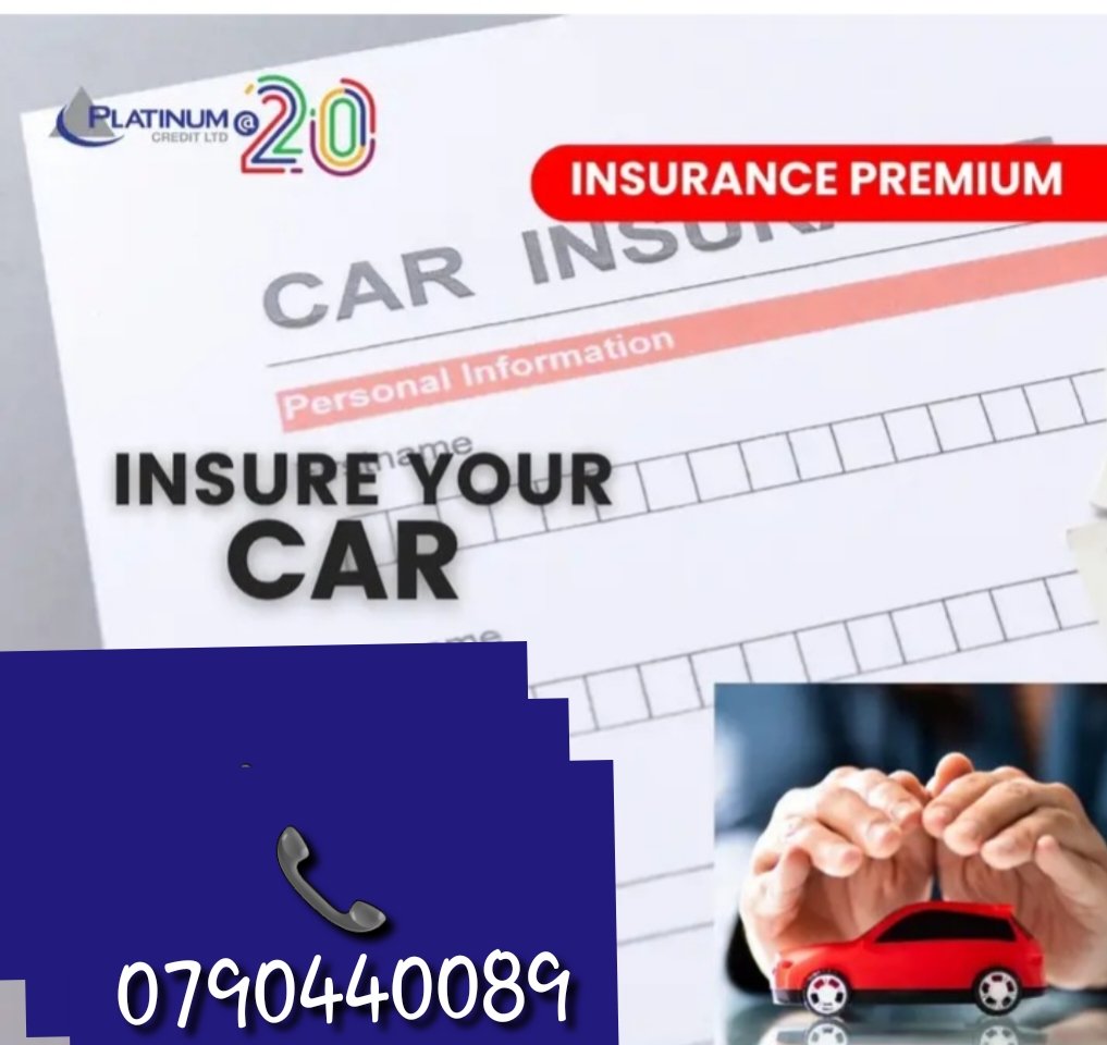 Get a comprehensive car insurance cover with our Premium Insurance Finance to get your vehicle and those in it today for upto 10 months .Call 254790440089 for quick assistance/insurance-premium-financing/
#PlatinumCares #PlatinumAt20 #Insurance