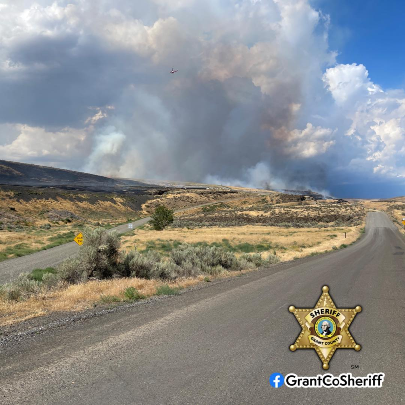 WA Wildfire | #BairdSpringsFire Goes State Mobe 
Start Date/Time: 7/10/23, 1500 PT
Cause: Unk, under investigation
Size Up: 2,400 ac. 0% contained.
Resources: 210 personnel, with 28 engines, 2 crews, 3 water tenders. <a href="/gcfd3/">Grant Fire Dist #3</a>