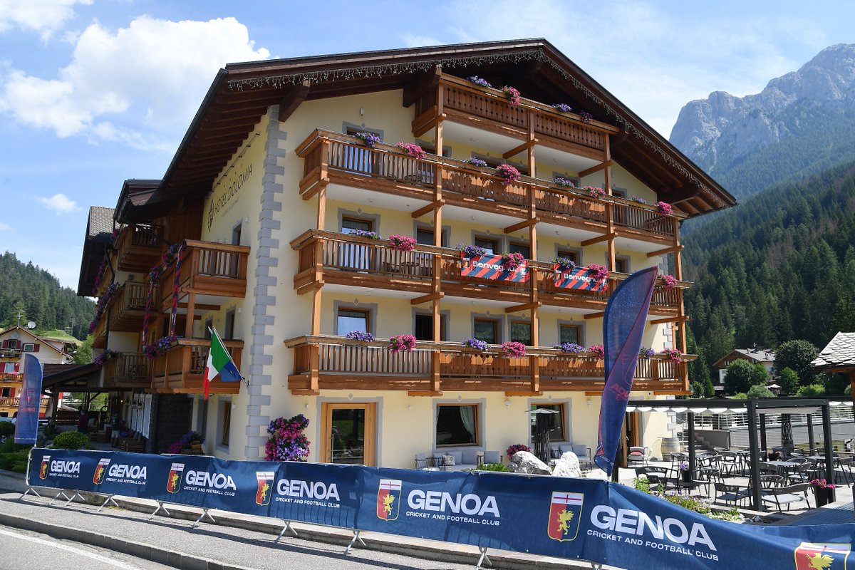 valdifassa's tweet photo. Benvenuto @GenoaCFC! 🏆📷 Il Grifone è in #ValdiFassa per il ritiro estivo pre-campionato di #SerieA. Dopo l'inaugurazione del #GenoaVillage, gli allenamenti sono partiti all'istante. Emozionati di abbracciare la passione e la grinta dei rossoblù! 📷📷 https://t.co/Zc9SffqU7H