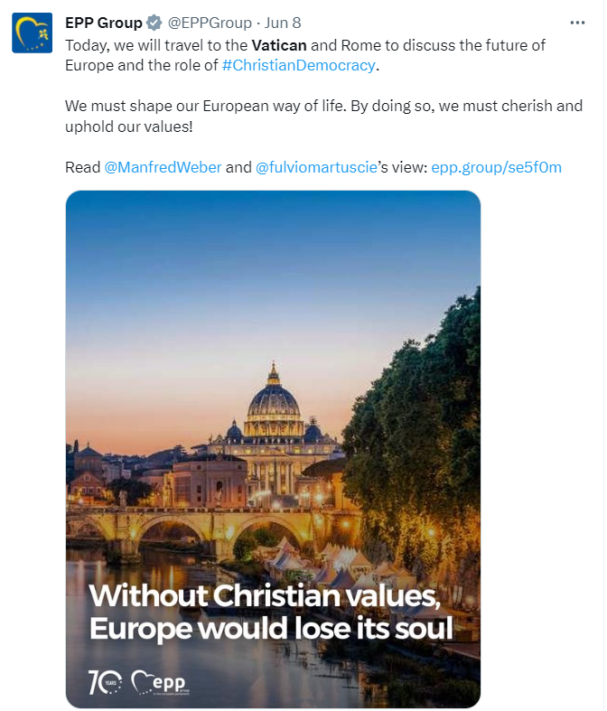 WWFEU's tweet photo. Ahead of today's vote, representatives from major religions appeal to MEPs to vote to #RestoreNature as a ‘moral obligation’!

@EPPGroup, surely to 'cherish and uphold Christian values' also means looking after God's creation? 

https://t.co/nLgP2VxQPq https://t.co/20v4UNOSPR