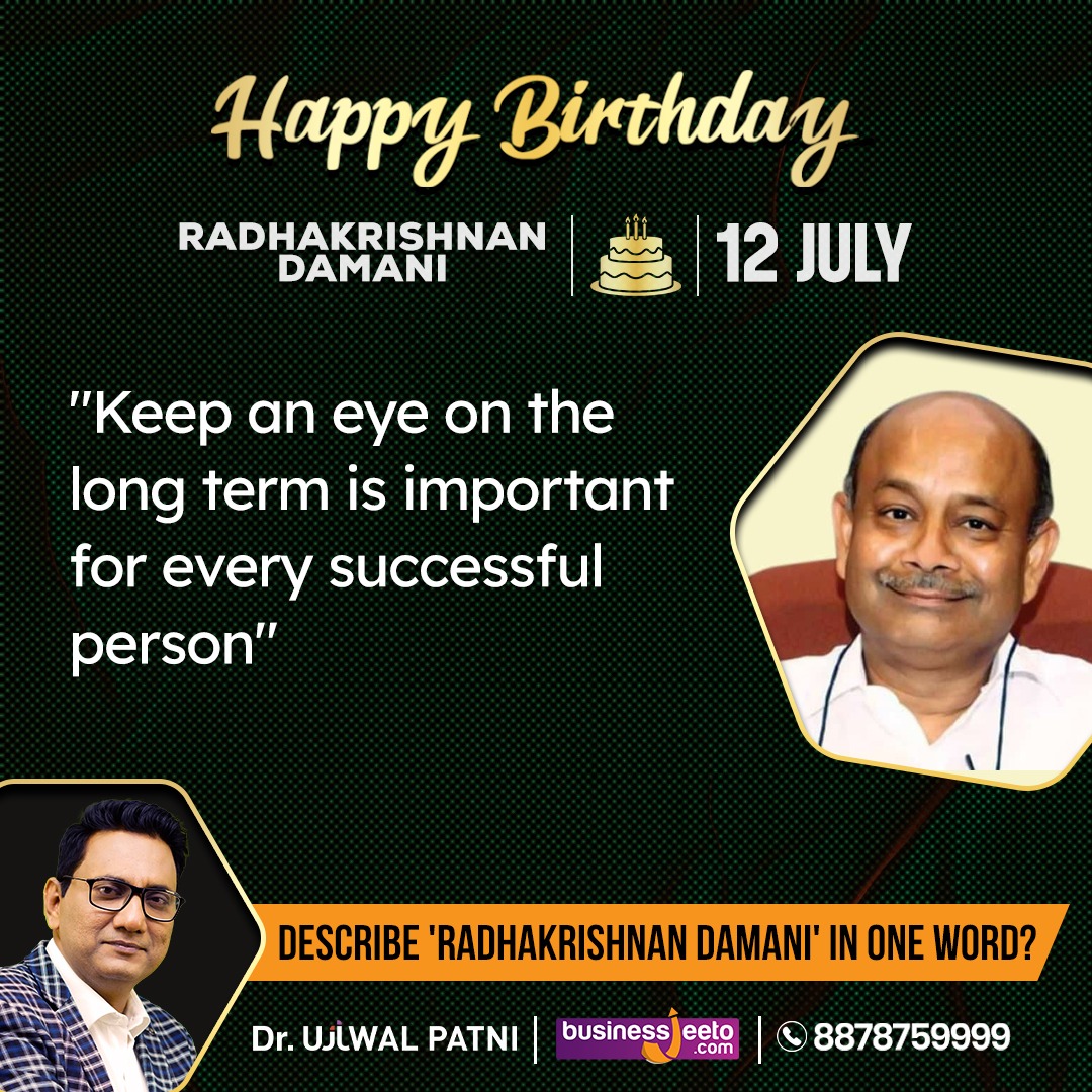 Ujjwal_Patni's tweet photo. #happybirthday #radhakishnadamani
Greetings from top #BusinessCoach & #MotivationalSpeaker Dr #UjjwalPatni
For #Courses, Call: 8878759999 l https://t.co/ZDkV9dZUB7
#businessjeeto #dmartshoppingmall #damani #dmart #bigbazaar #dmartready #grandborneo #rkdamani #razdegroup #dma https://t.co/iYFxbXbhyU