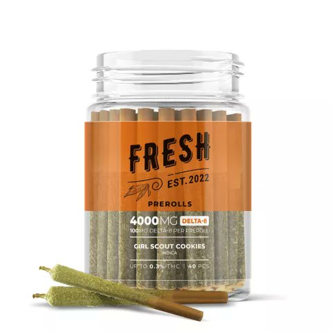 #thc #cbdhealth 
#cannabiscommunity
 Try the only whole flower product that refreshes with Girl Scout Cookies Pre-Roll Delta-8 infused from Fresh. With Pre-Rolls from Fresh, you'll have a new lease on life that freshens up your body and cbdhealthbasket.com/?p=8645&utm_so… #hemp #cbd #cbdoil