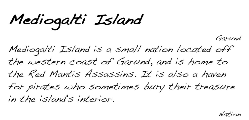 GolarionToday's tweet photo. Mediogalti Island, Garund
https://t.co/TXPB6S4YPV
#MediogaltiIsland #Garund #RedMantis https://t.co/wOmUDU7W9L