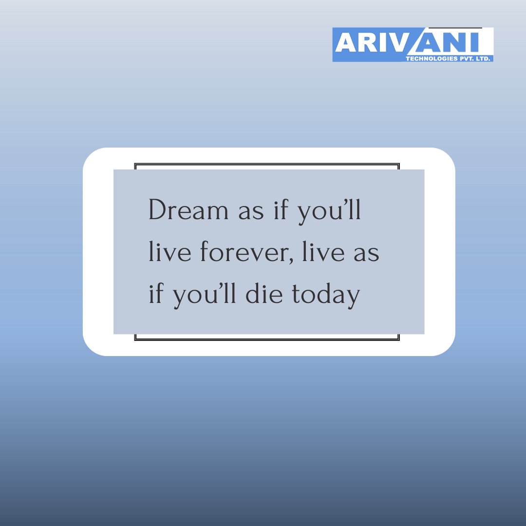#arivanitechnology #arivanitechnologies #arivani #exploreuniverse #universe #liveanintentionallife #dreamsdocometrue #dreams #intentionallife #successstartswithyou #opportunityknocksonce #wednesday #wednesdaychallenge #wednesdaymotivation #WednesdayWisdom #quotes #quoteoftheday