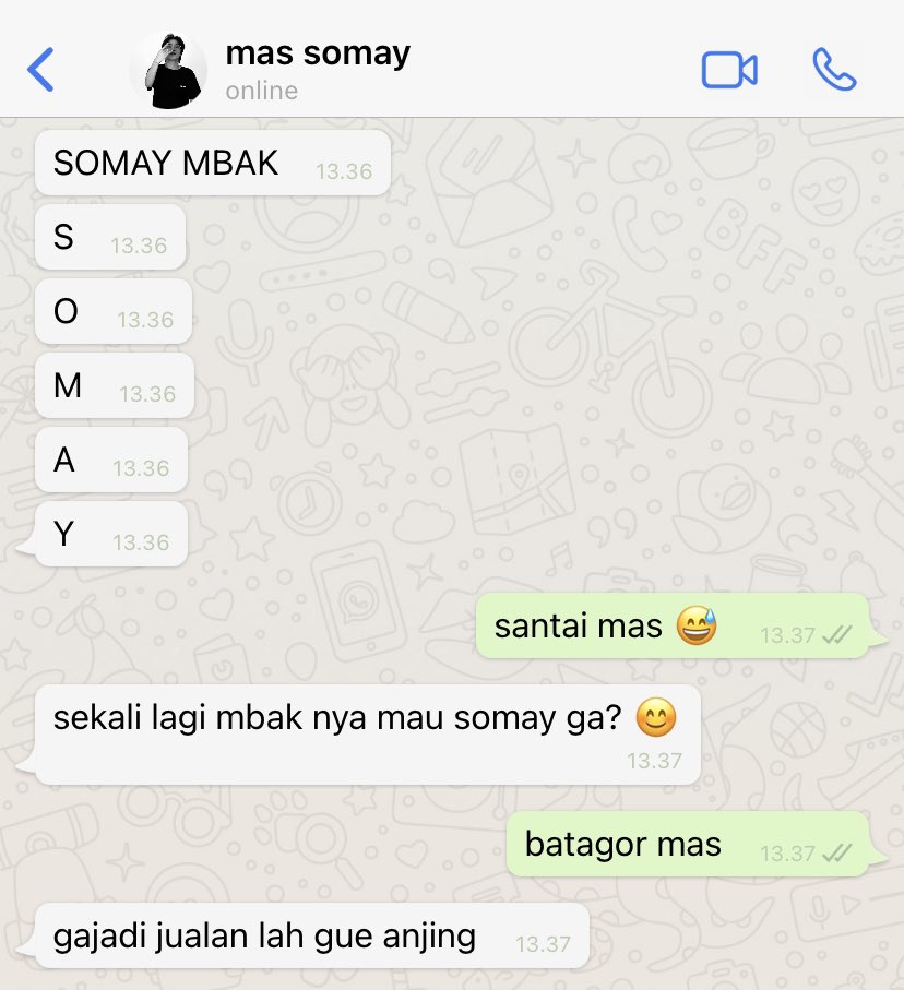 notyourabyy's tweet photo. haechan onetweet au 

“mbak mau beli somay?” https://t.co/JYXWcIl1yL