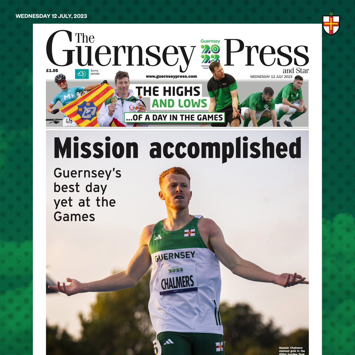 GuernseyPress's tweet photo. Today’s front page 🥇 https://t.co/JyJouZ9l2z