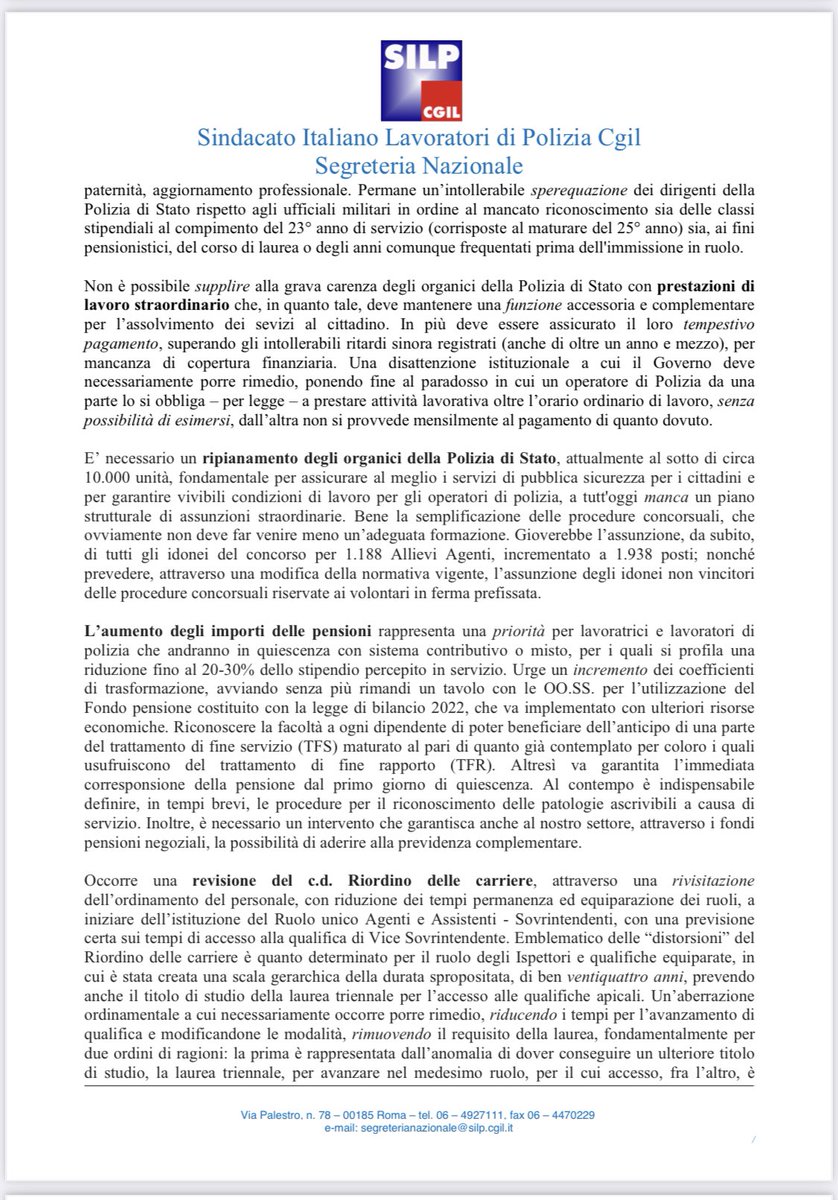 SilpCgilPadova's tweet photo. Al governo chiediamo: #mobilitazione #compartosicurezza https://t.co/6P1AD1PX2n