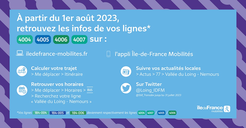 LesCarsBleus's tweet photo. A partir du 1er août 2023, vos contacts changent mais vos lignes restent ! Retrouvez toute l'actualité, les itinéraires et les horaires de vos lignes sur le site https://t.co/H4xrXMgsl1
Et sur le compte twitter @Still_Transdev (renommé dès le 1eraoût) https://t.co/r8BbrDeQNJ