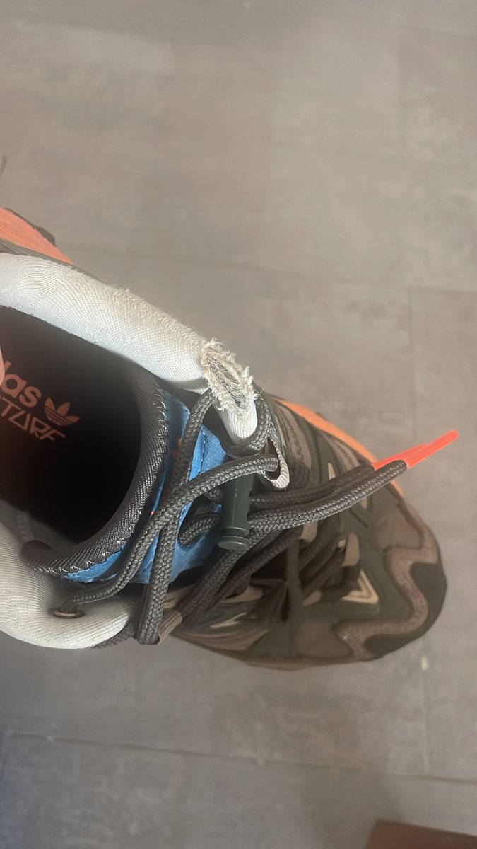 Dear <a href="/adidas/">adidas</a> how can an outdoor shoe become like this after a couple of times wearing it?  This is something I see in a shoe for the first time!! And <a href="/AdidasTurkiye/">Adidas</a> did not help me without any reasoning of rejecting my  wish for return/refund! Total disappointment!!!