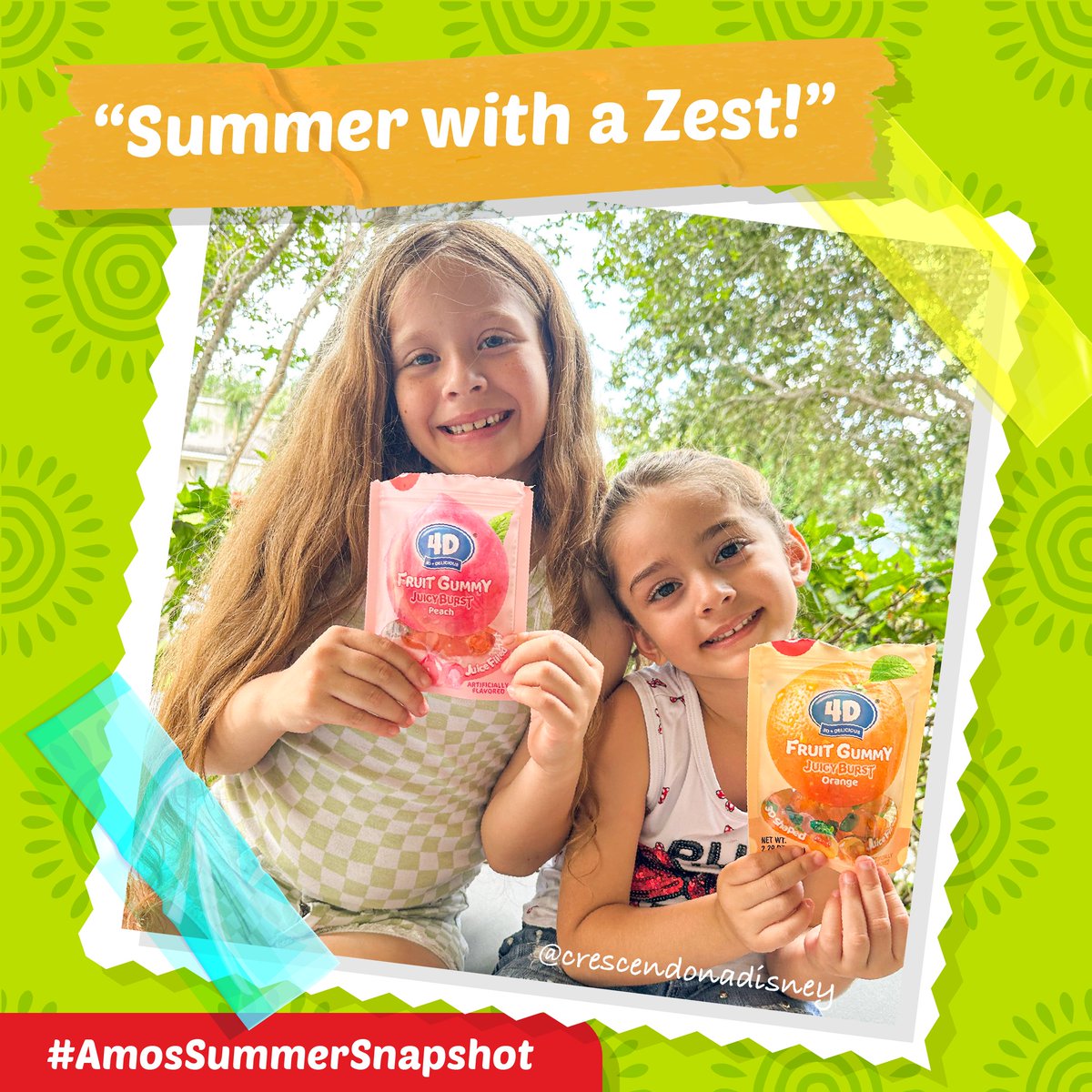 🍑🍊 Double the fruity fun with @crescendonadisney (from Instagram)

#amossweets #fruits #fruitsnack #4dfruitgummy #summersnacks #gummy #juicy #summervibes #snacktime