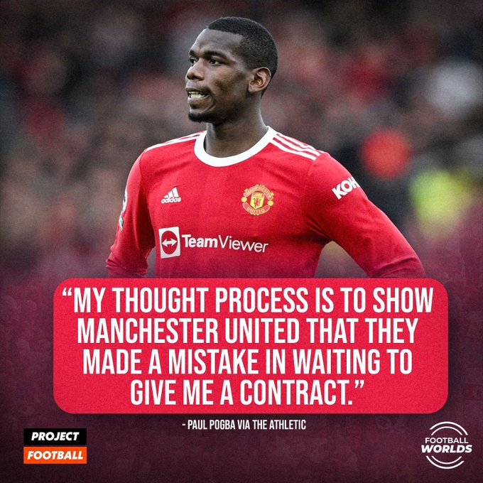 So this is what it feels like to Show Manchester United what they missed.. A failed show for Juventus last Season, Potential 10 Million pound Transfer, Possibly going to Saudi ...! But some Followers want him back at Old Trafford! lol ...! 6 games last season! Naa! #MUFC #Pogba https://t.co/lnuKWYFxTX