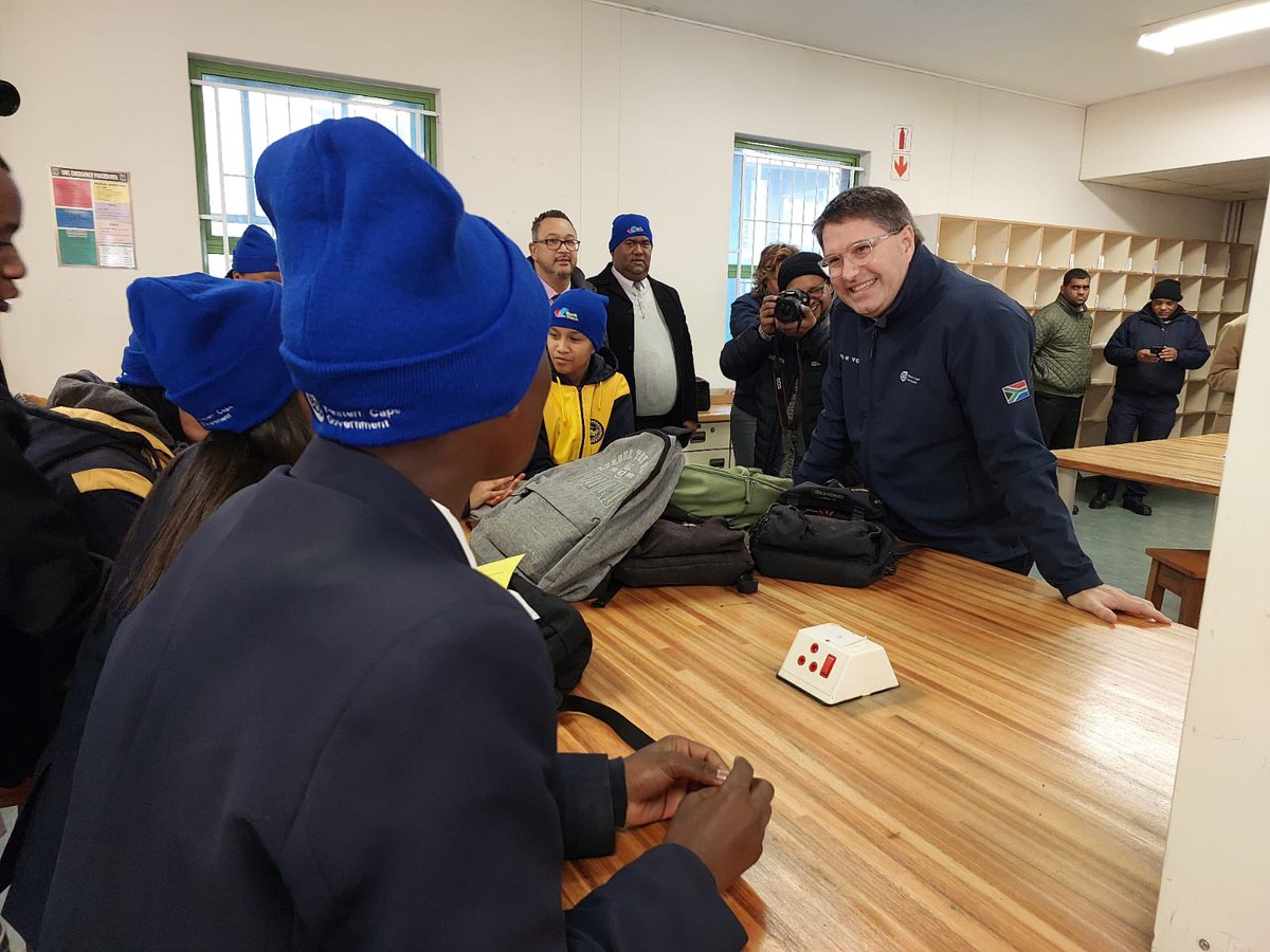 Western Cape Education MEC David Maynier at UWC where the BACK ON TRACK Holiday Programme is being hosted for High School Learners #IAmUWC