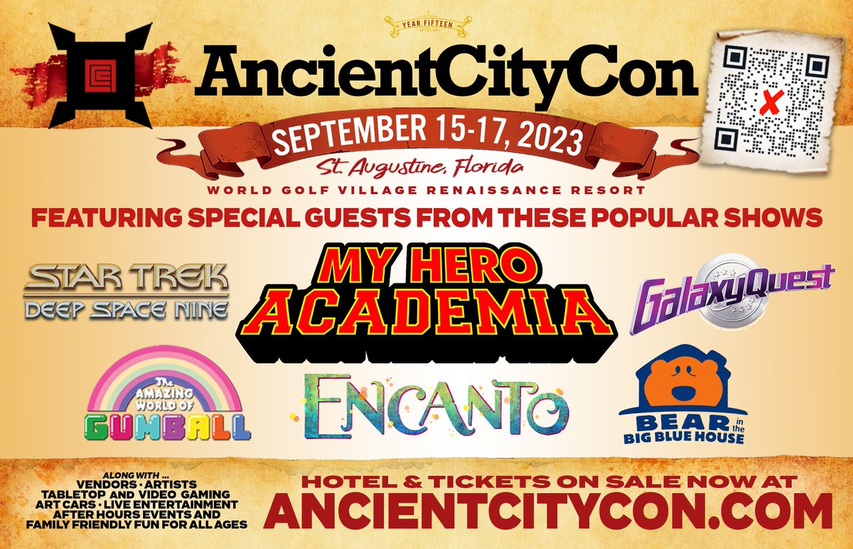 September 15-17, 2023 in St Augustine, FL!