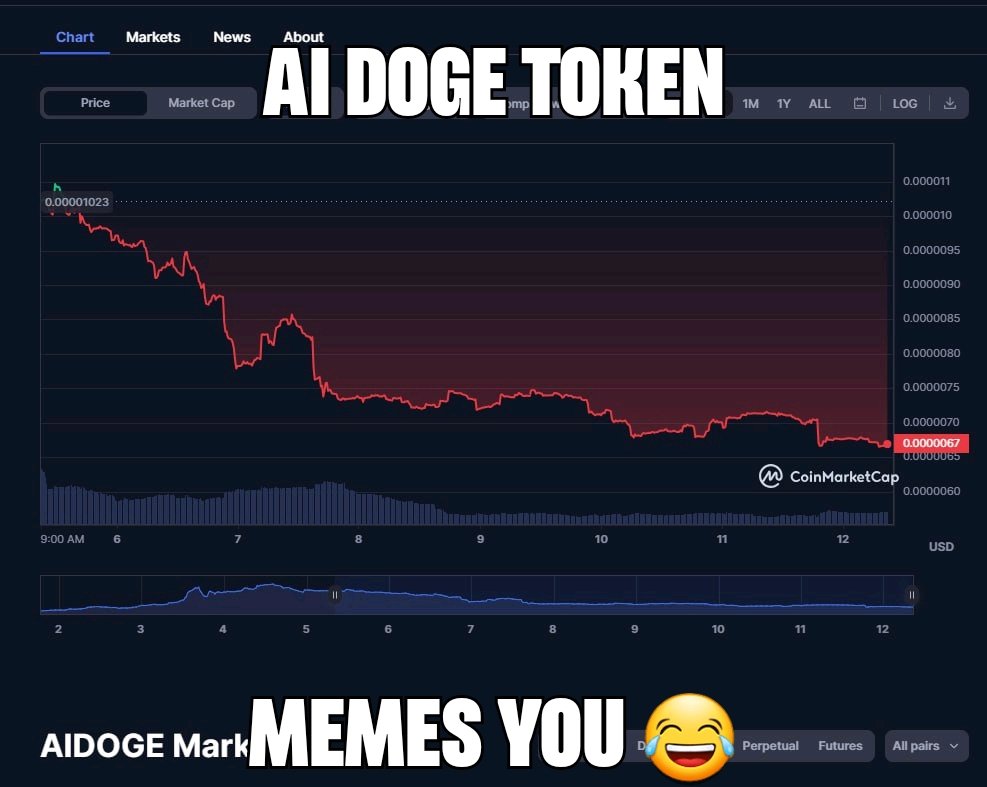#AIDoge <a href="/aidogecrypto/">aidogecrypto</a> same shit and scam than all others. All time same same. #aidogearmy #memecoins