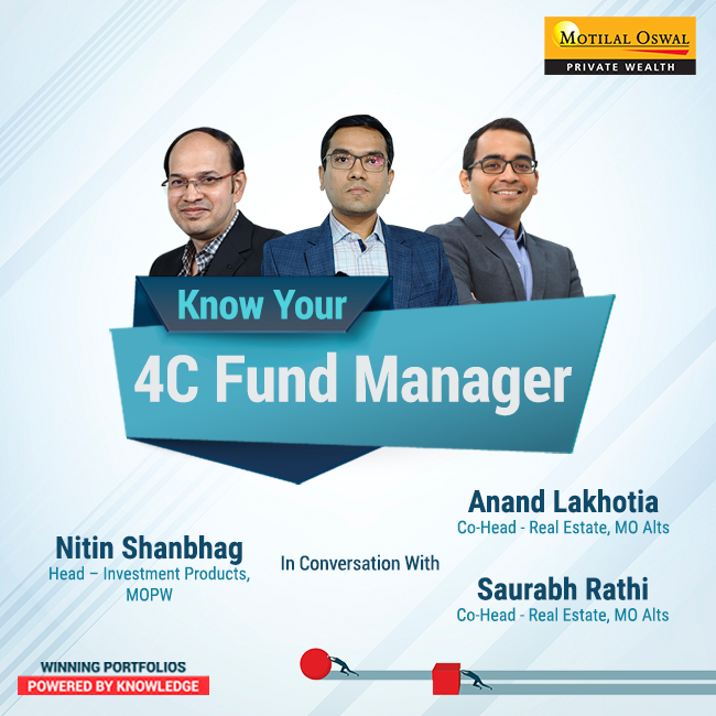MotilalOswalPW's tweet photo. Know Your #4CFundManager!
Watch Saurabh Rathi & Anand Lakhotia (Co-Heads - Real Estate, MO Alts) simplify their investment & risk management process along with insights on the real estate sector.
Video Link: https://t.co/9tVXAixmmB
#MotilalOswal #WealthManagement #RealEstate https://t.co/rtbnV3qbEQ