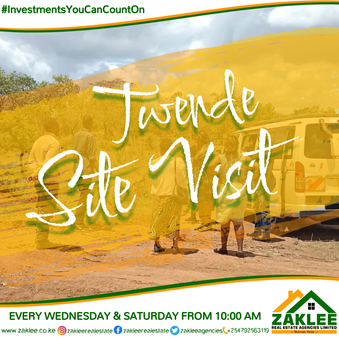 #InvestmentsYouCanCountOn
TWENDE SITE VISIT
#ZakleePhaseIV