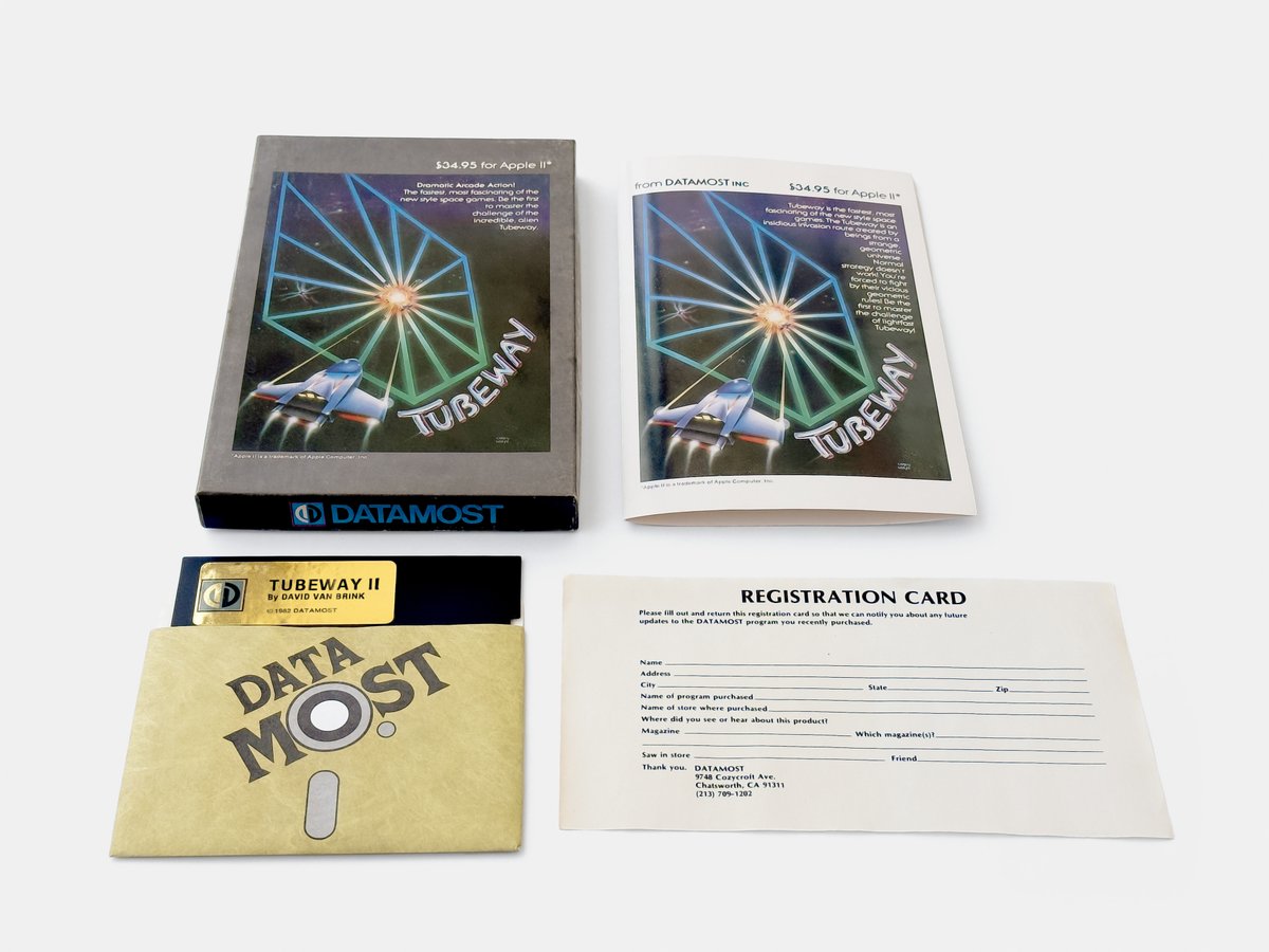 ErnstKrogtoft's tweet photo. I'm adding some brief blog posts on the many excellent titles by Datamost. Here is the third batch.  https://t.co/EoAEm6t8Fr 
#Datamost #MatingZone #Tubeway #WizPlus #Spectre #AppleII #retrogames https://t.co/3SK8S5RJBn