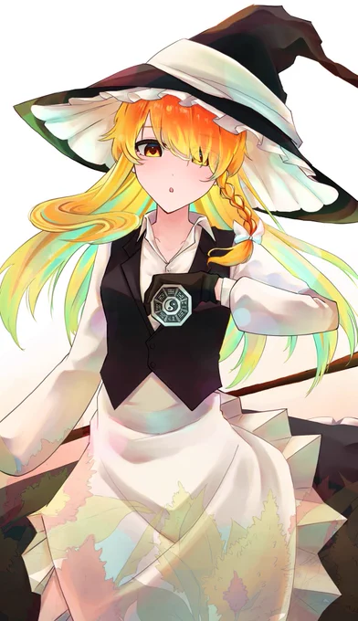 この間描いて載せてなかった魔理沙 お顔可愛いので見てってくれ  #霧雨魔理沙