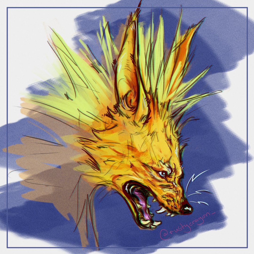 RustyCrayon_'s tweet photo. jolteon is best eeveelution i don't make the rules⚡️ https://t.co/hhS3RypnMt