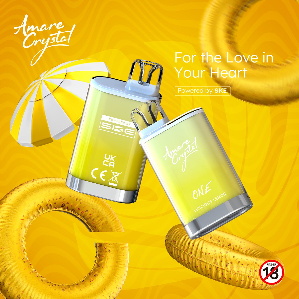 In the scorching summer,  the luscious lemon flavor is perfect to relax and chill with🥰
🌐amarecrystal.com

Warning: This product contains nicotine. You must be of legal age to vape!

#amarecrystal #skecrystalbar #crystalbar #vapelife #vapecommunity #vapedaily