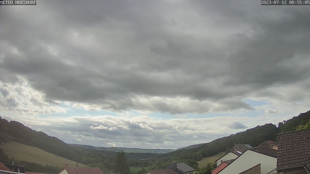 Meteo_Hoesdorf's tweet photo. #Meteo Hoesdorf #Weather 12/7/2023 09:00hr _ mostly clear #Temp 20.9 #Windchill 22.9 #MaxTemp 22.6 at 00:00hr #MinTemp 18.6 at 04:16hr #UV 0.6 #Solar 98 W/M2 #Hum 71% #Baro 1011.4 Rising #Wind 0.6 NW #RainToday 0.0 https://t.co/sWc5LYiygm