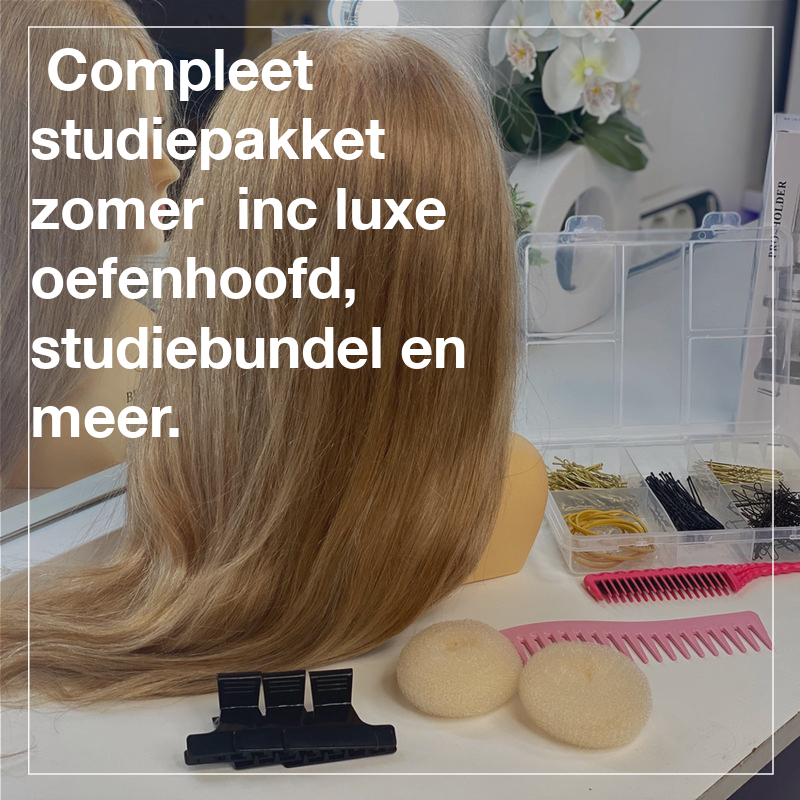 Deze aanbieding wil je niet aan je voorbij laten gaan. 
Check de site voor de voorwaarden en de inhoud van dit complete pakket. 
Jij maakt er zo een mooie leerzame zomer van. 
wix.to/5R4CGvn
#kapster #trouwkapsel #hairacdemy #haarschool #dzhe