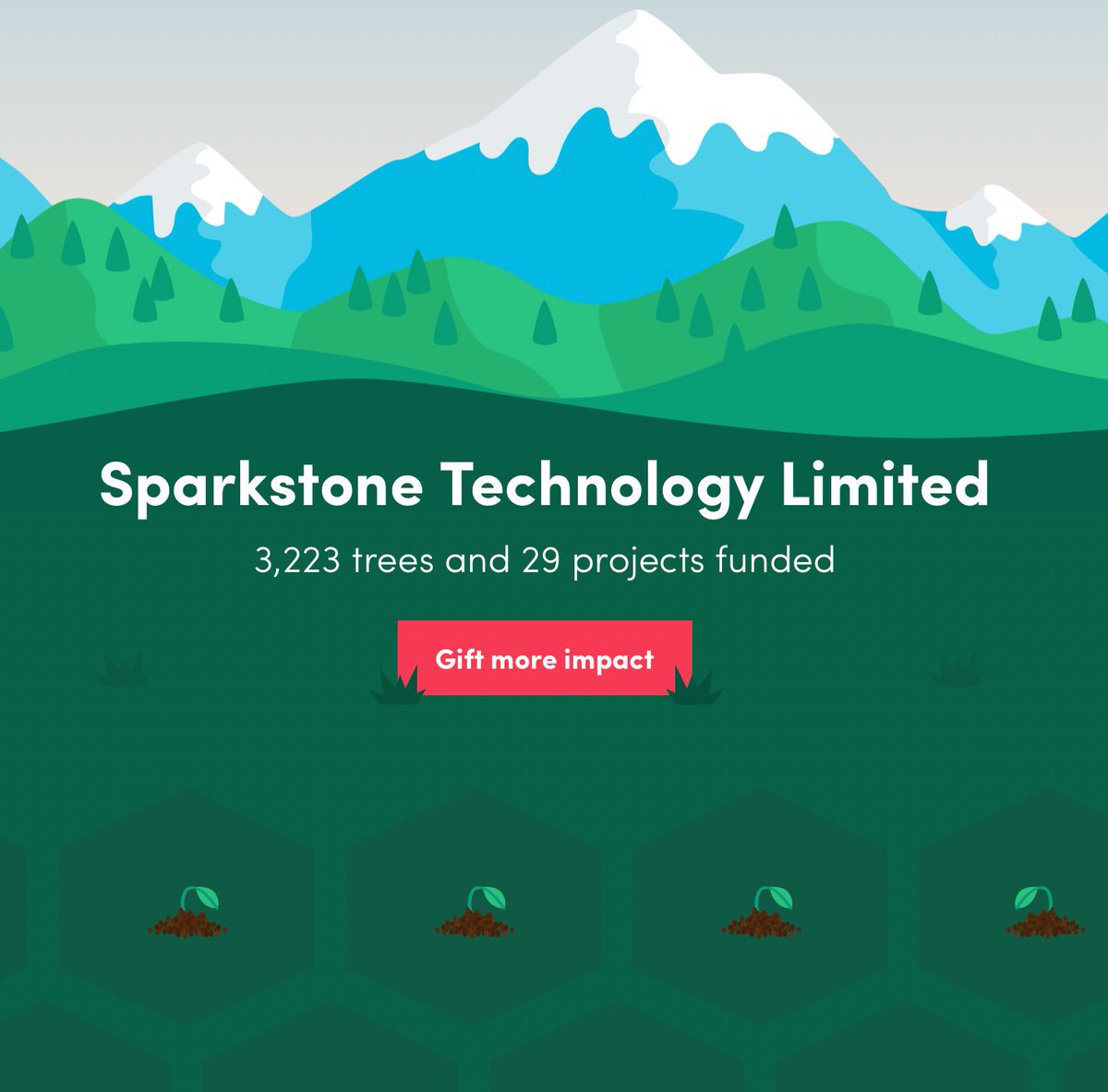 sparkstoneCRM's tweet image. Thanks to #Ecologi for helping us to support reforestation and carbon offsetting projects 💚🌿.

We are delighted to have now supported the planting of 3,222 trees and 29 projects.

Take a look to find out how you can get involved...
ecologi.com/sparkstonetech…